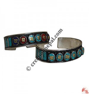 Chips setting Mantra bangle 3