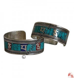 Chips setting Om Mantra bangle 4