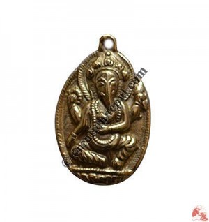 Ganesh oval shape pendant