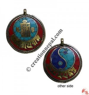 Kalachakra-yingyang pendent