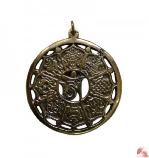 Tibetan astamangal pendent