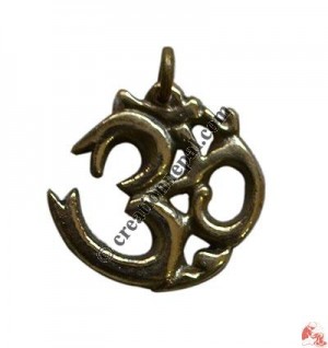 Round Sanskrit Om pendent