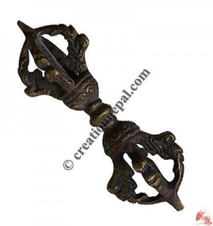 Antique look brass Bajra 2