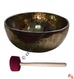 Shiny hand hammered jammed singing bowl1