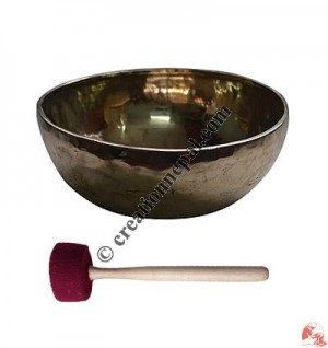 Shiny hand hammered jammed singing bowl2