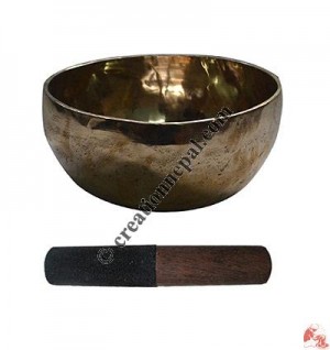 Shiny hand hammered jammed singing bowl4