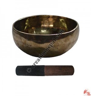 Shiny hand hammered jammed singing bowl5
