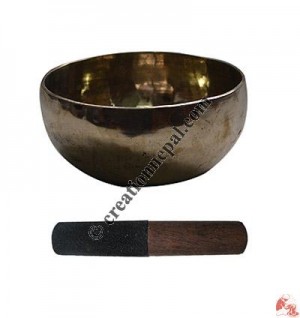 Shiny hand hammered jammed singing bowl6