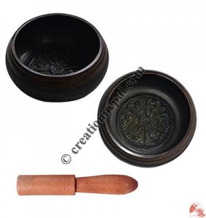 Om Mani mantra attached singing bowl