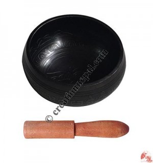 Etching antique design singing bowl4