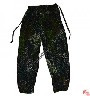 Thin cotton printed trouser1