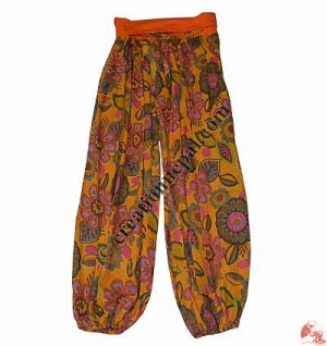 Thin cotton printed trouser2