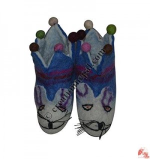 Felt animal children shoes3