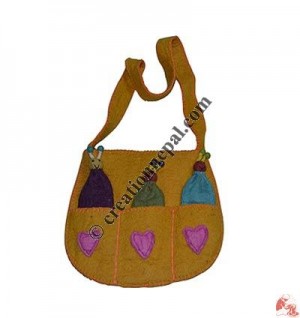 Three puppet designs felt bag