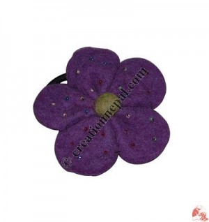 Felt flower hair band