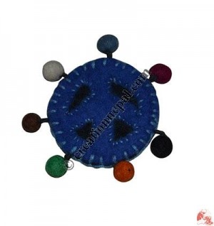 Felt peace sign brooch
