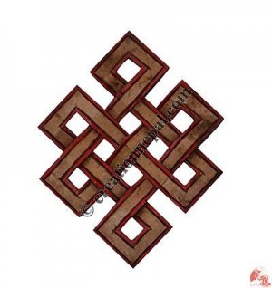 Medium size carved endless knot