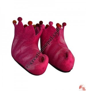 Trunk folded felt shoes - Adult