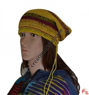 Hemp-cotton string adjust hat