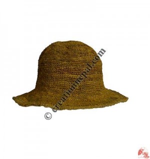 Hemp single ply round wire hat