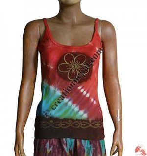 Rib tie-dye and prints tank top3