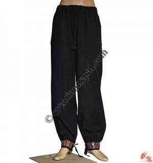 Cotton bottom strap trouser