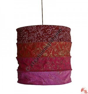 Lokta paper tube lamp shade