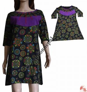 Zipper neck dress