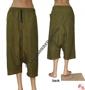 3-quarter double shyama loose trouser
