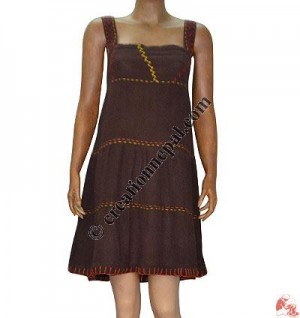 Cotton 3-step joined dress