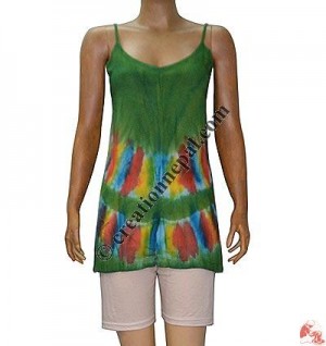 Tie-dye rayon top