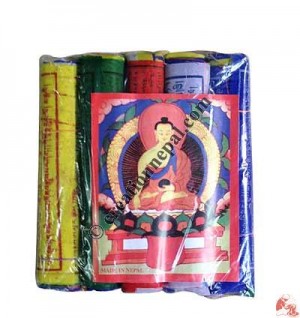 Cotton prayer flag18 (rolls of 5)