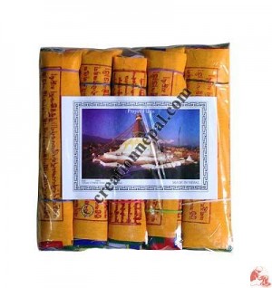 Fine cotton prayer flags 15 (rolls of 5)