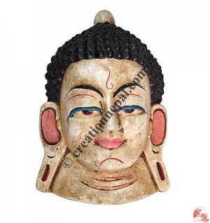 Wooden Buddha mask