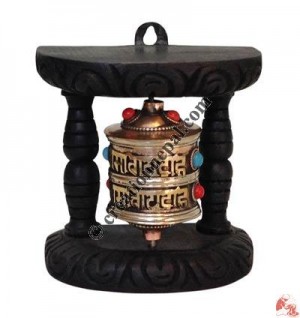Wall hanging small prayer wheel