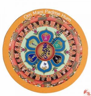 Om Mani Mandala fridge magnet