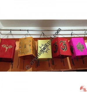 Colorful printed paper lampshade2