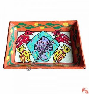 Mithila arts medium tray