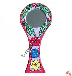 Mithila arts handle mirror