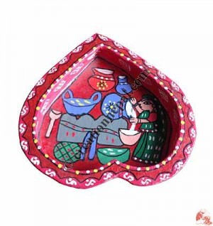 Mithila rts heart shape tray