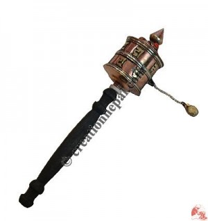 Small copper prayer wheel