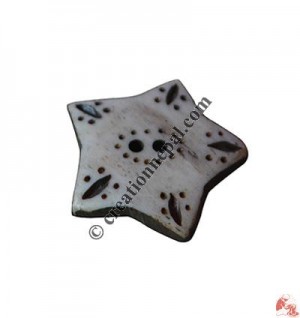 Star bone button1 (packet of 10)