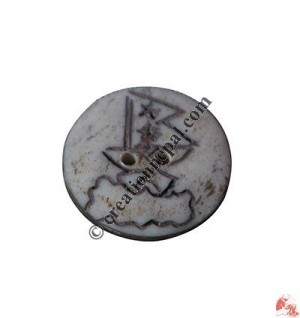 Carved bone button6 (packet of 10)