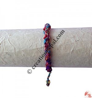 Cotton-silk braided hand band