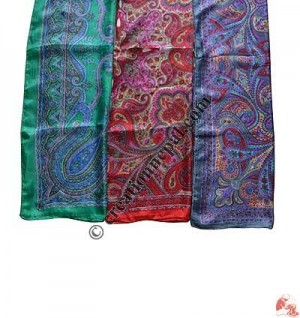 Extra thin silk square scarf