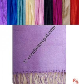 Pure silk plain color scarf