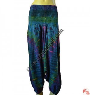 Afgani design tie-dye trouser