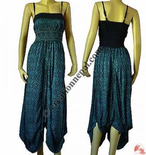 Female half-body printed dress