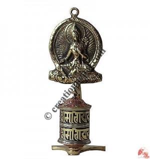 Wall hanging prayer wheel2