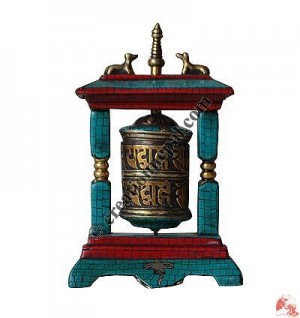 Table-stand decorative prayer wheel 5